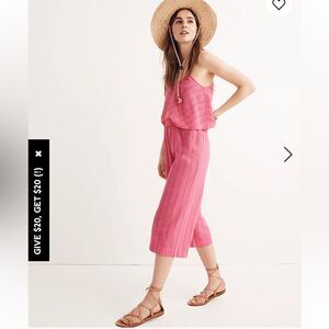 Madewell Striped Bondi Cover-Up Pants